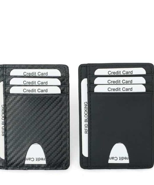 תמונה של ארנק כרטיסים לגבר סיבי פחמן בצבע שחור