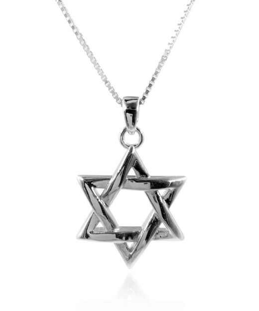 תמונה של שרשרת מגן דוד מכסף אמיתי