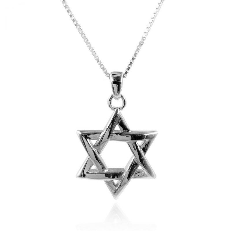 תמונה של שרשרת מגן דוד מכסף אמיתי