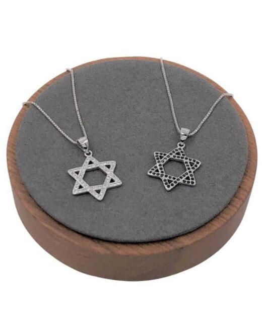 שרשראות מגן דוד מכסף לגבר
