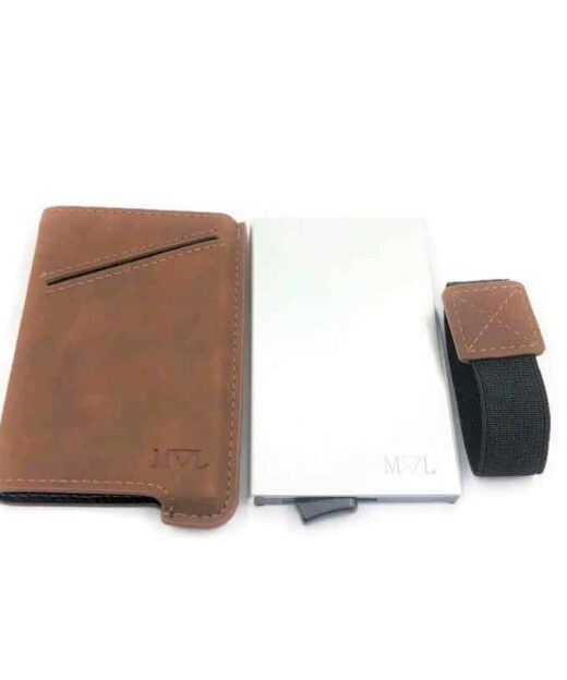 תמונה של ארנקים לגברים בצבע חום עם שליפת כרטיסים