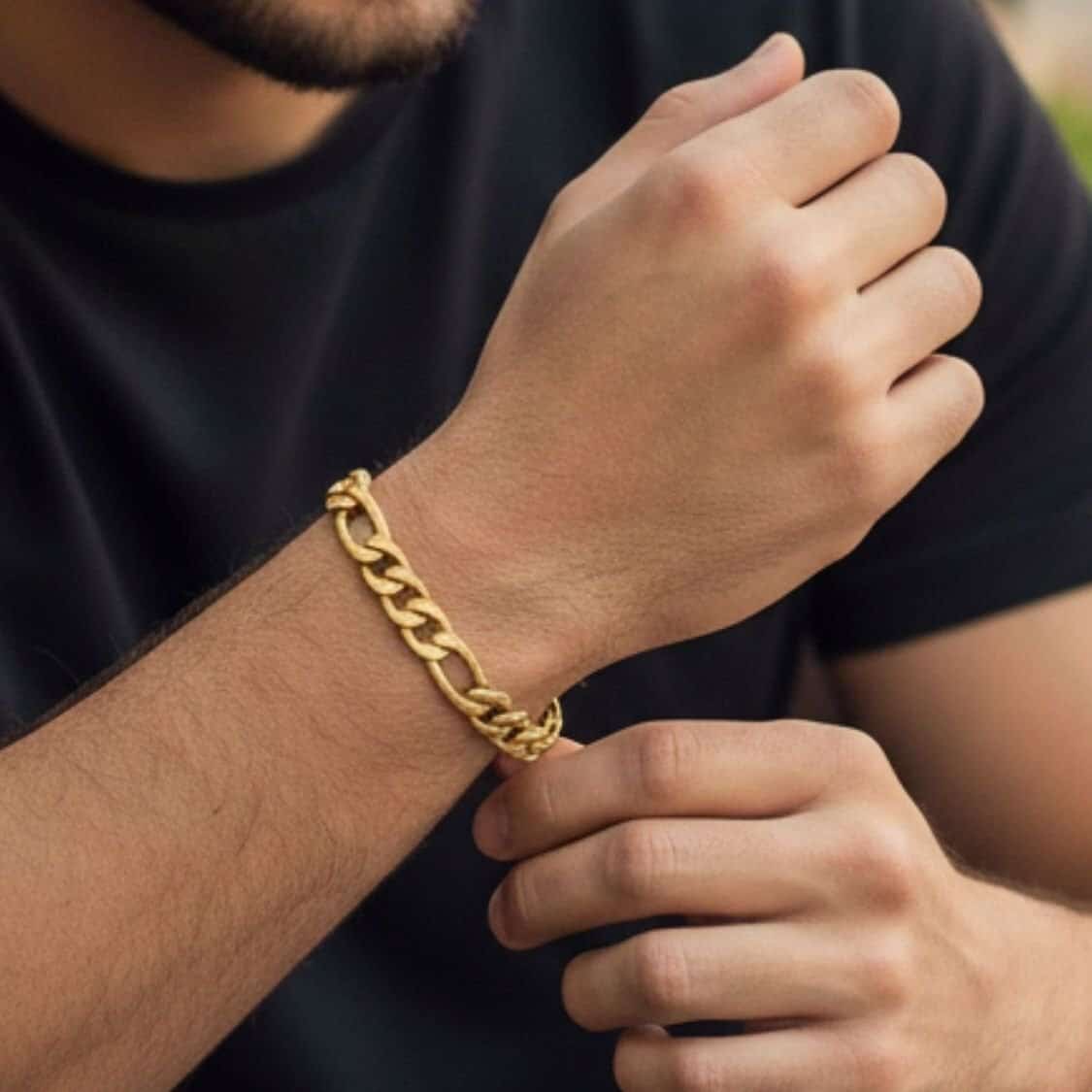 צמיד לגבר – גורמט פיגרו זהב