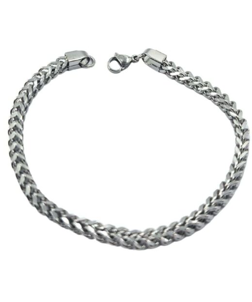 תמונה של צמיד לגבר כסף מפלדת אל חלד