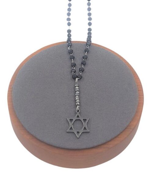 תמונה של שרשרת חרוזים עם תליון מגן דוד