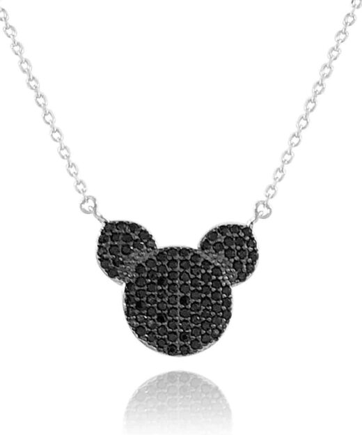 תמונה של שרשרת מיקי שיבוץ שחור