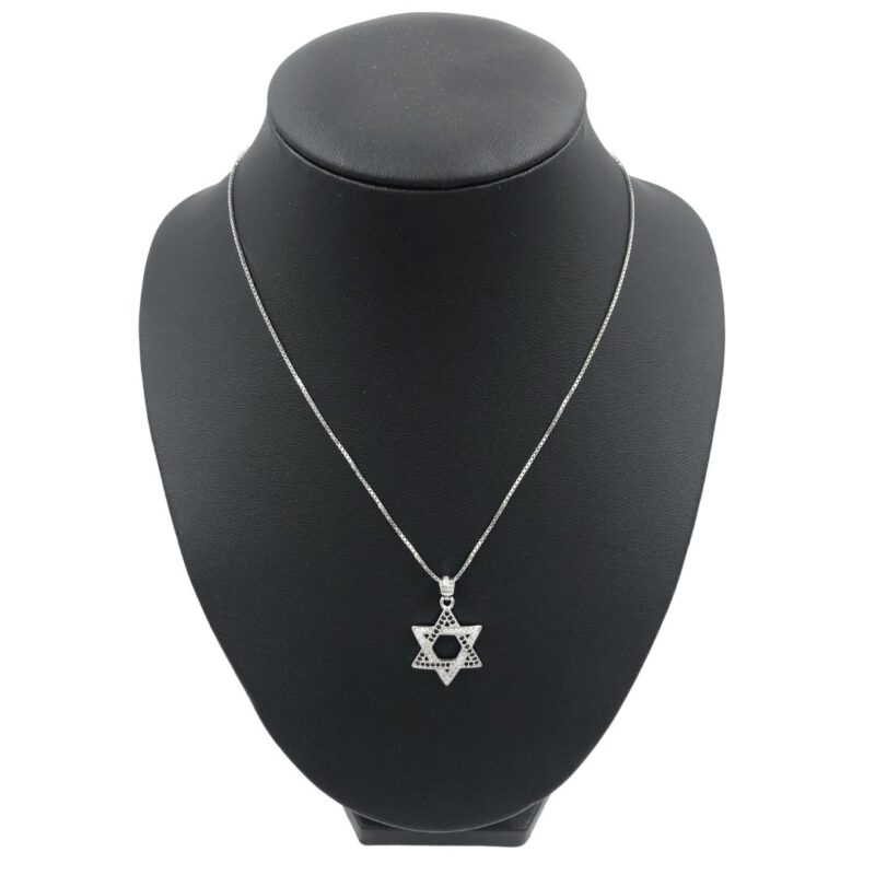 שרשרת מגן דוד כסף
