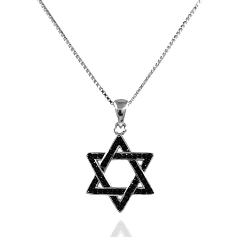 תמונה של שרשרת מגן דוד כסף אמיתי